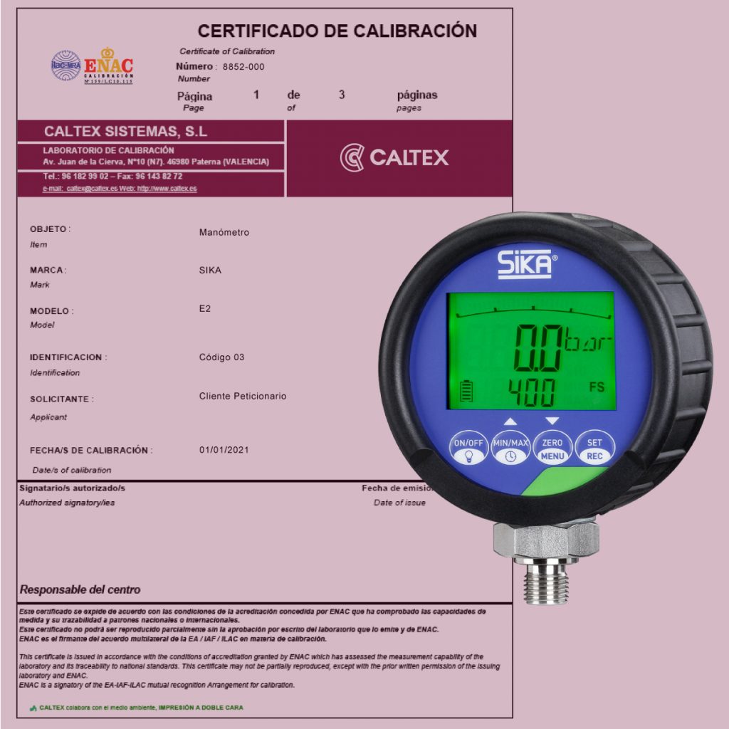 Calibración de Manómetro