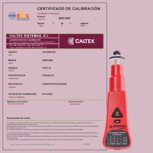 Calibración de tacómetros