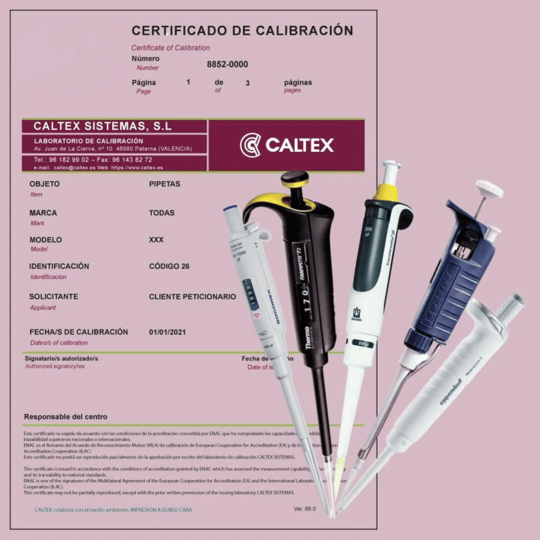 Mantenimiento de pipetas de volumen variable